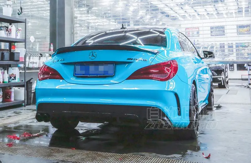 Alerón de techo trasero estilo R en carbono para Mercedes CLA W117 - imagen 4