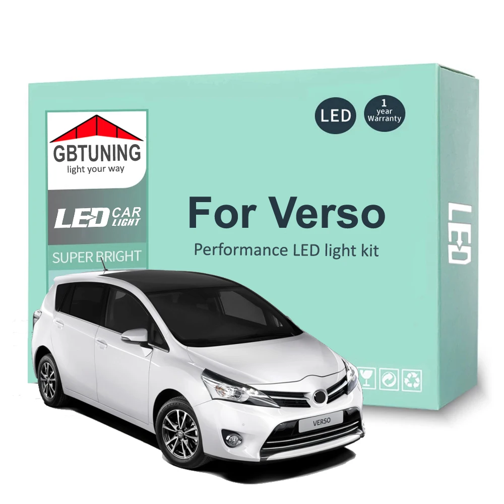 Kit de bombillas LED interiores CANBUS para Toyota Verso 2009-2015