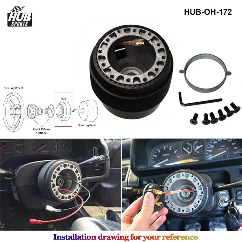 Adaptador cubo HUB-OH-172 Kit Boss Honda Civic 96-00 – 6 tornillos - imagen 2