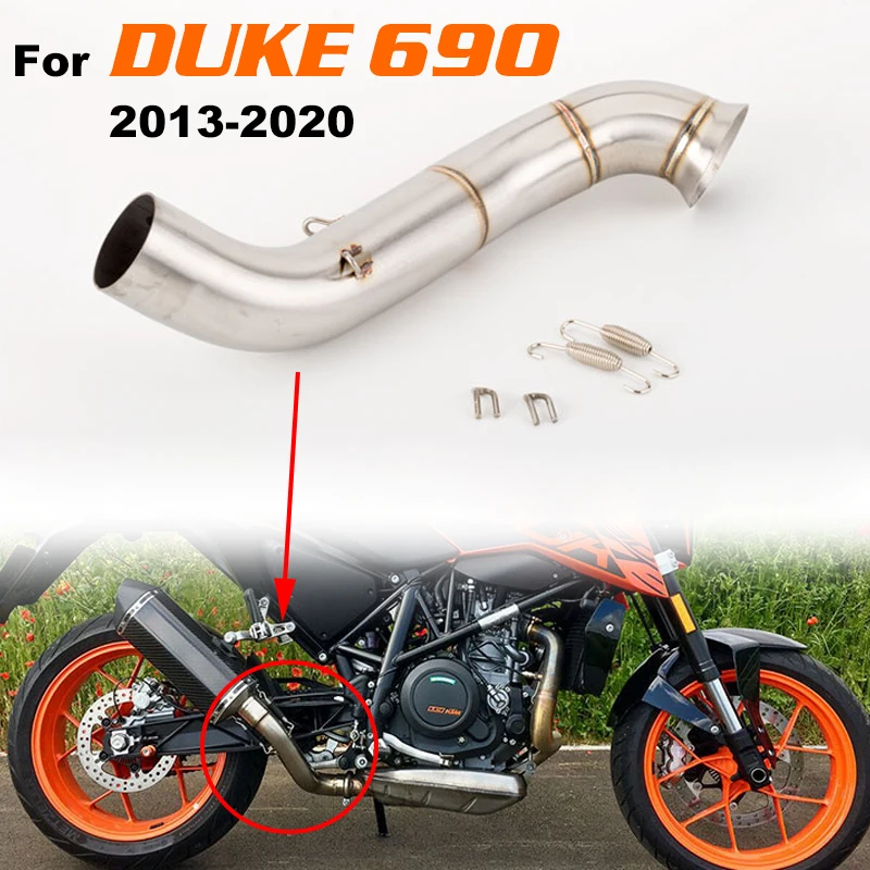 Tubo intermedio de escape para KTM Duke 690 (2013-2020)