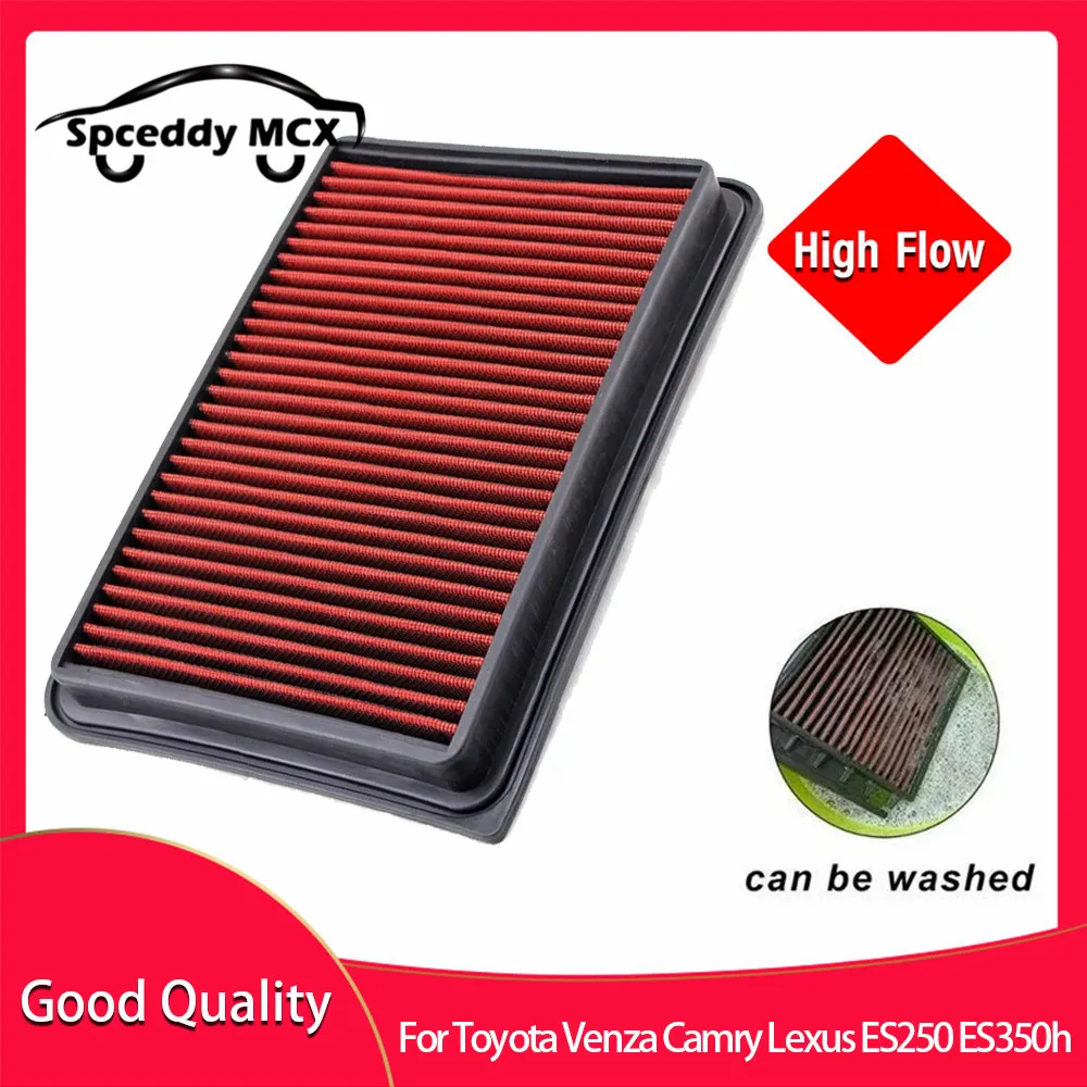 Filtro de aire lavable de alto flujo para Toyota Camry, Venza y Lexus ES