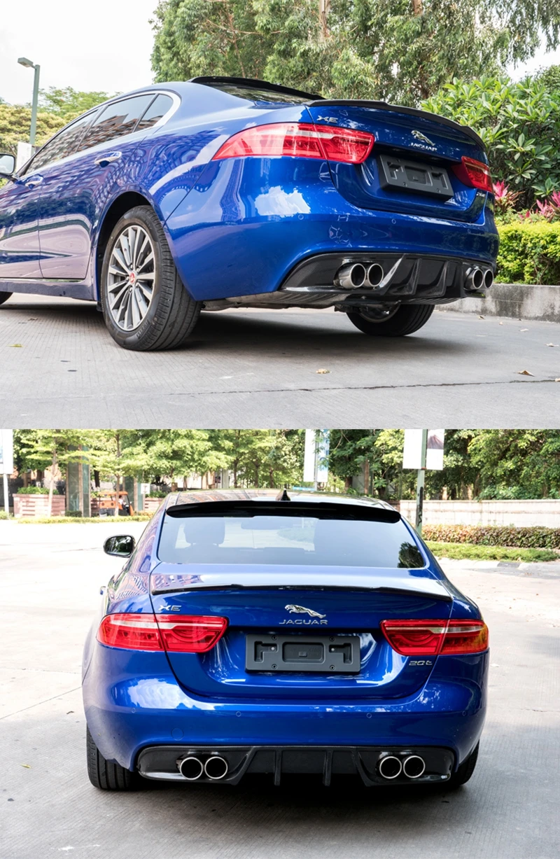 Vista final del alerón instalado en el Jaguar XE