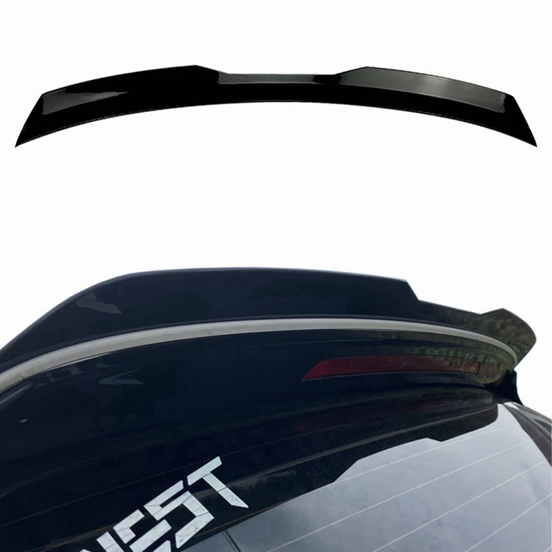 Unversival para Seat Leon 5F de 2012 a 2020 alerón Material ABS de alta calidad alerón negro brillante estilo de coche alerón ala - imagen 2