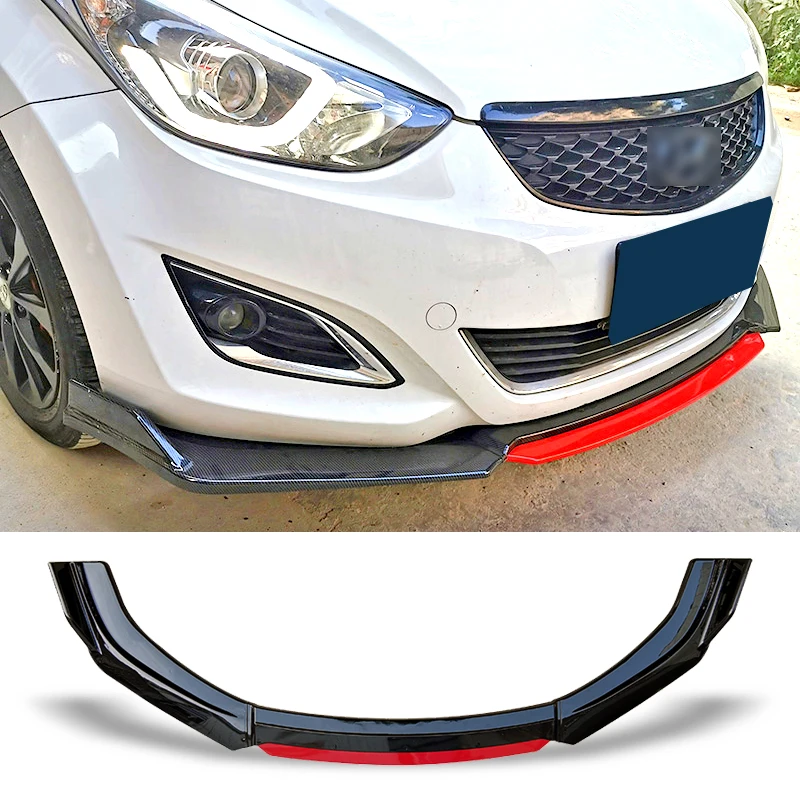 Labio delantero acabado carbono para Hyundai Elantra 2012-2015