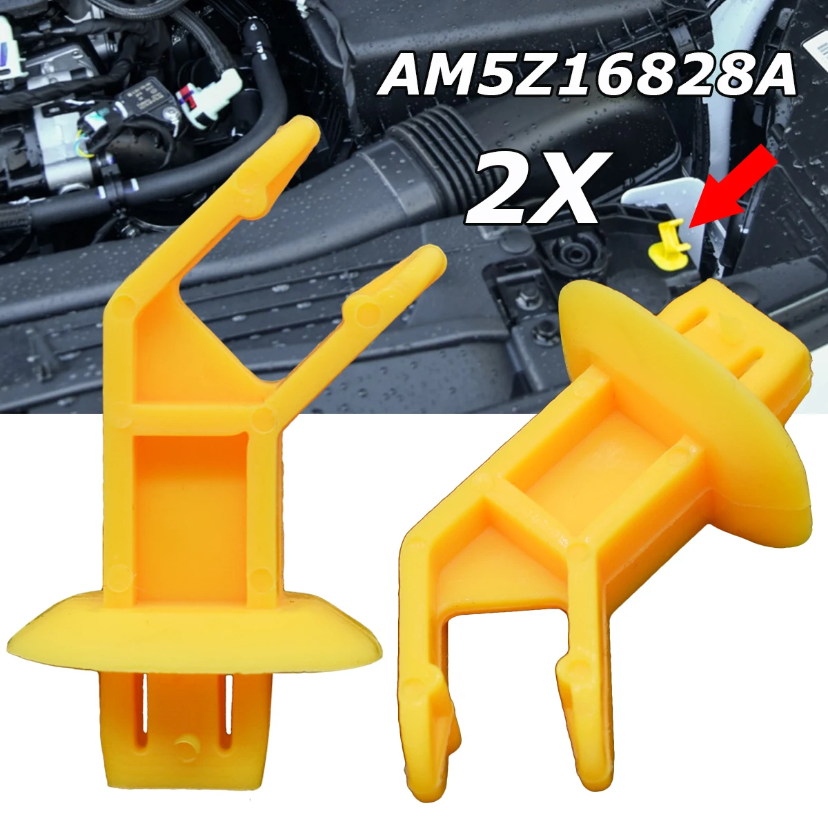 AM5Z16828A Clip de sujeción del capó para Ford Focus, Kuga y C-Max