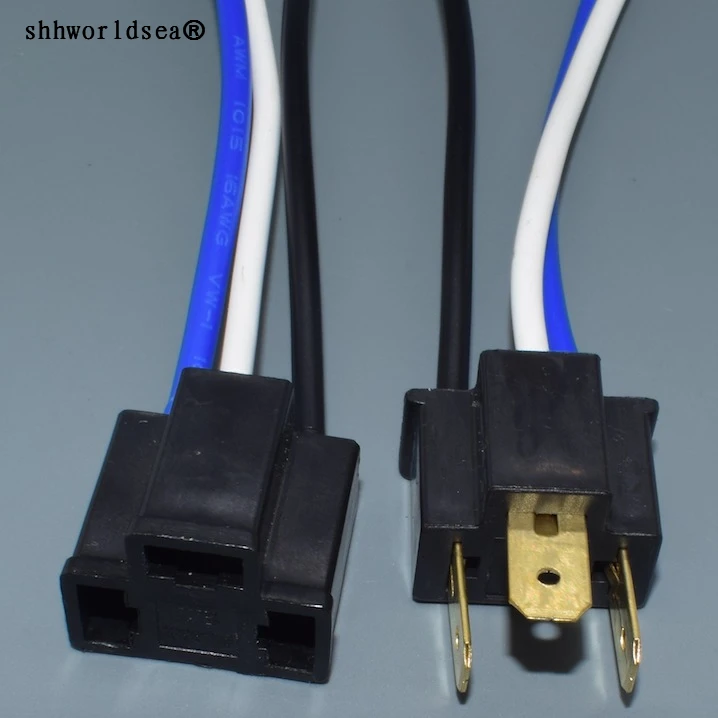 Shhworldsea arnés de cableado faros H4 9003 para enchufe - imagen 3
