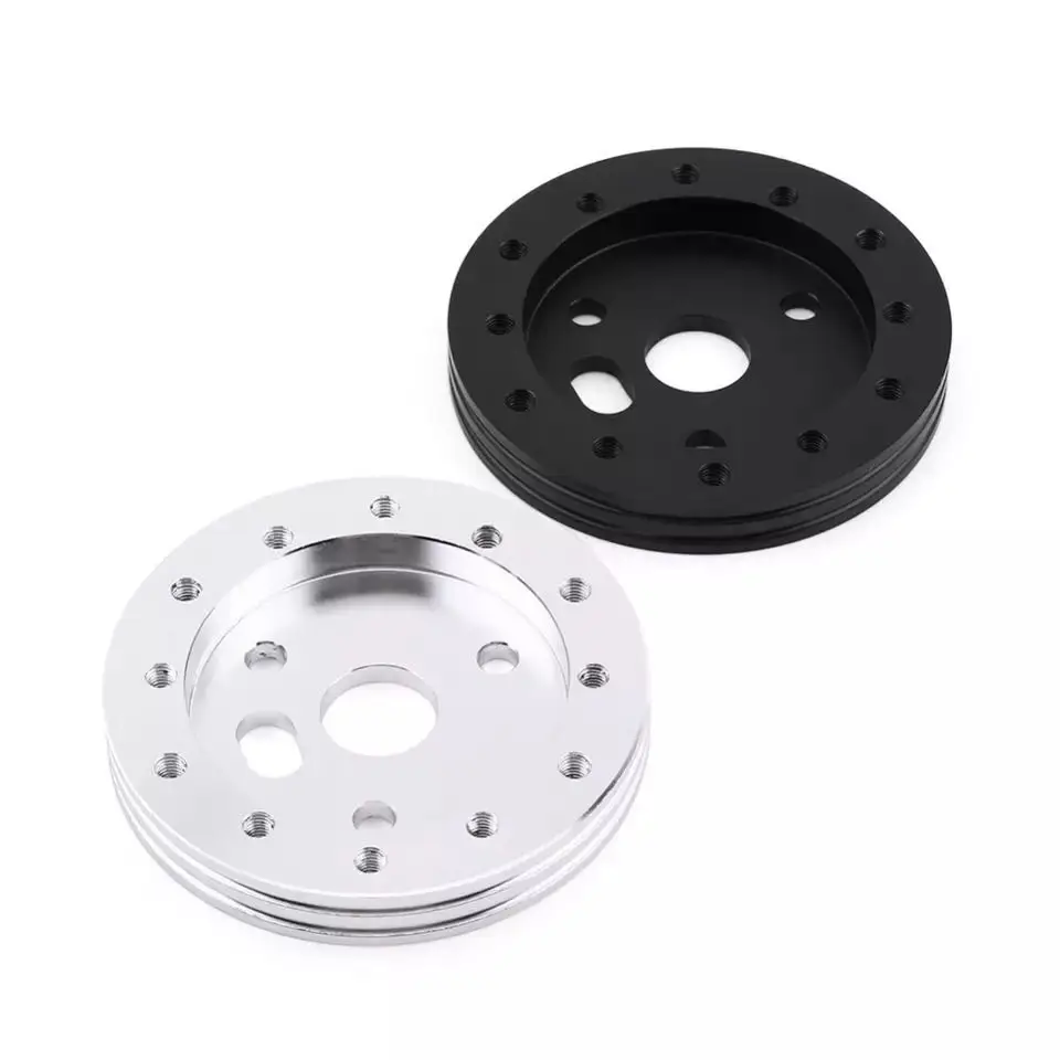 Buje Adaptador Boss 3-orificios para Volante 6-orificios – Negro/Plateado - imagen 5