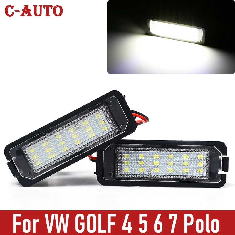 Luz de matrícula C-Auto 12 V para VW Golf IV-VII y Polo 6R