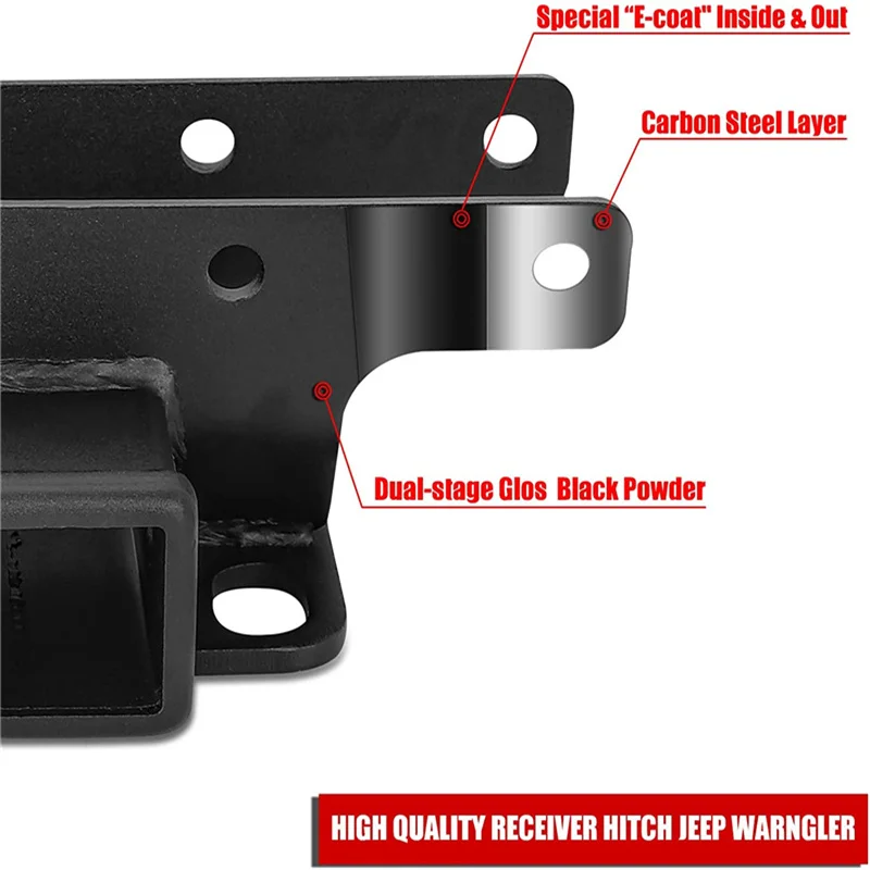 Receptor de enganche de remolque Jeep Wrangler JK JL 2007-2023 - imagen 5