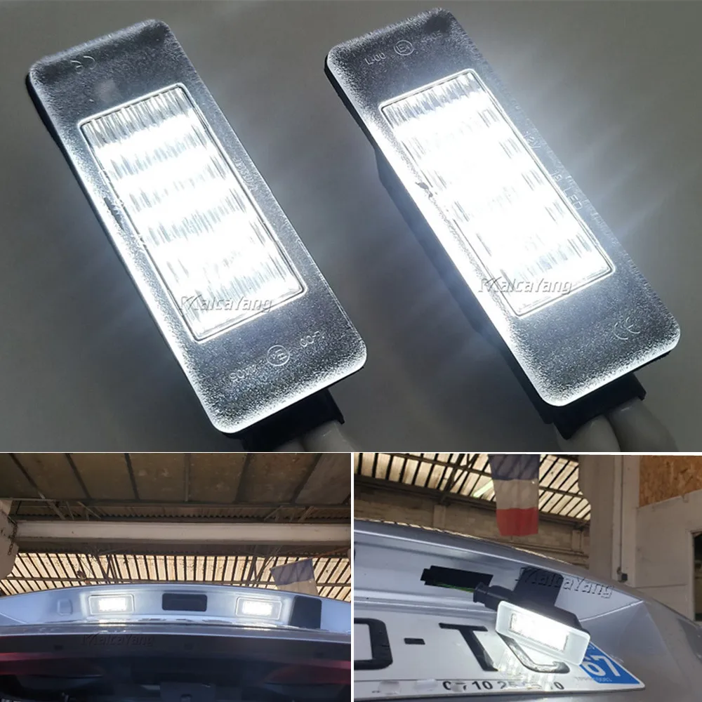 Bombilla LED matrícula Canbus Citroën Berlingo C3 C4 Peugeot 12V