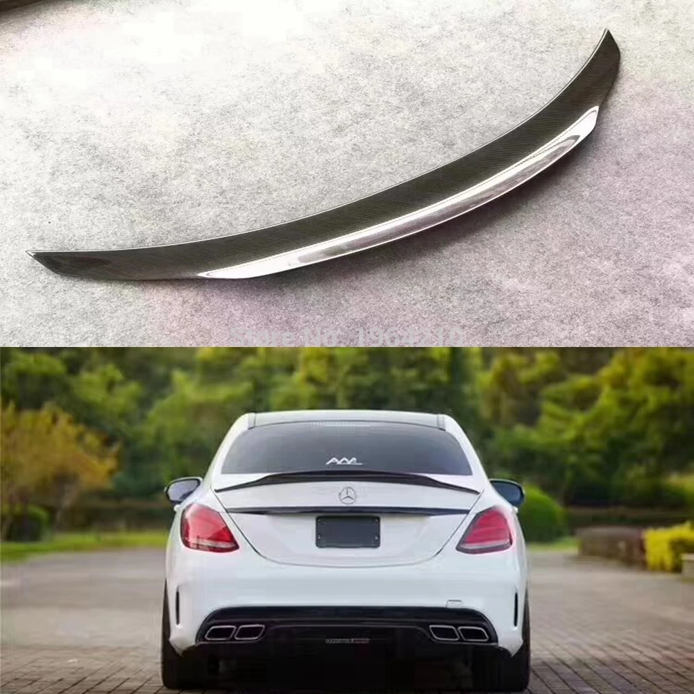 Alerón trasero de fibra de carbono para Mercedes Clase C W205 C63