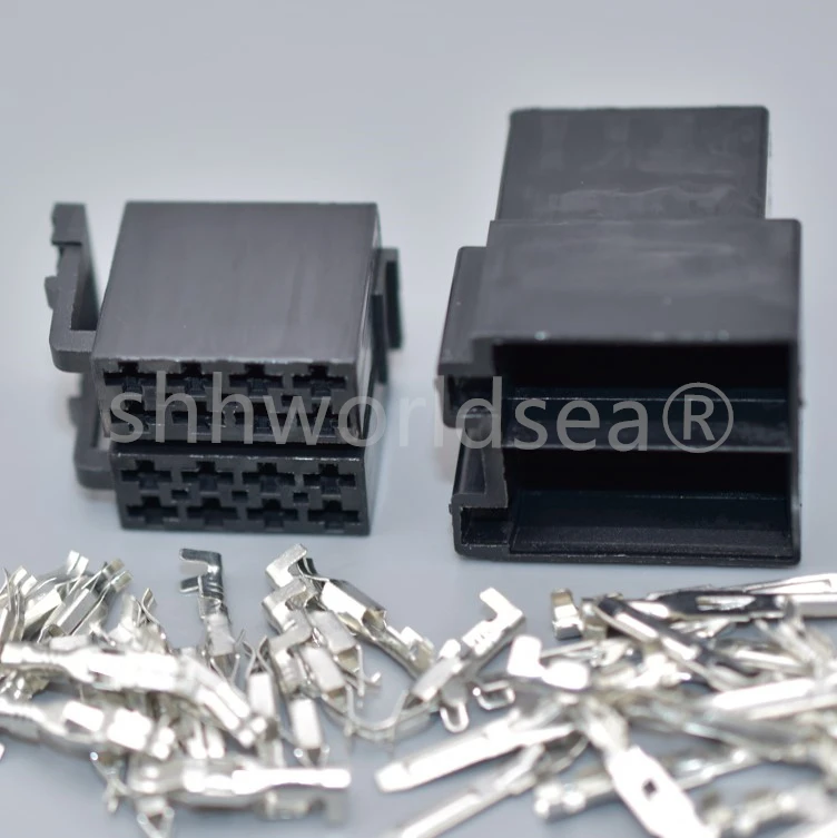 Shhworldsea Conector ISO automotriz para audio 3,5 mm - macho y hembra - imagen 2
