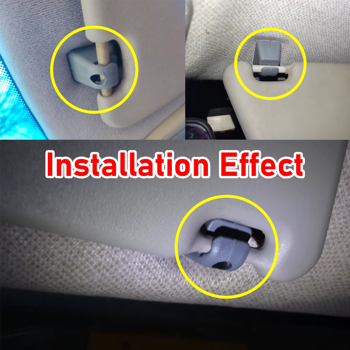 Soportes clips visera montaje – Opel Vectra Astra Corsa - imagen 2