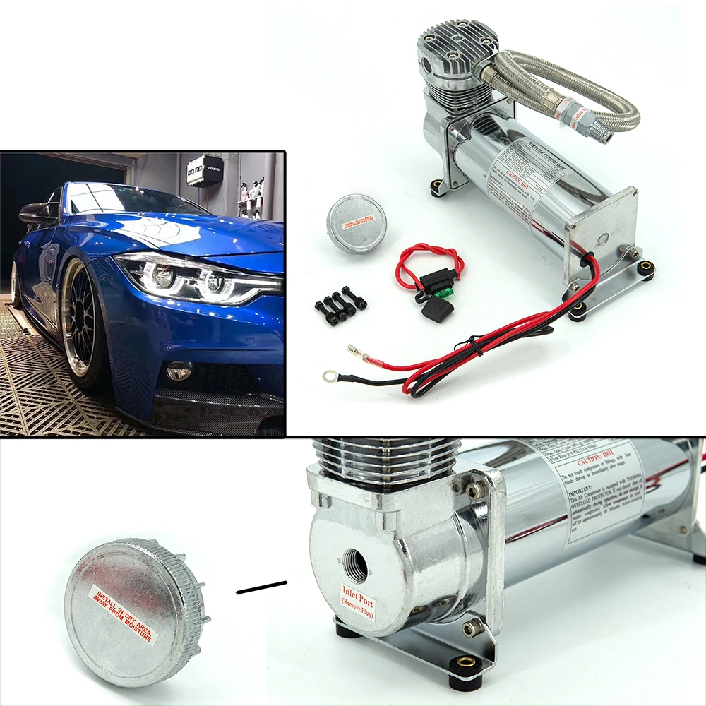 Compresor de aire Universal 12V 200PSI para suspensión neumática automóvil - imagen 5