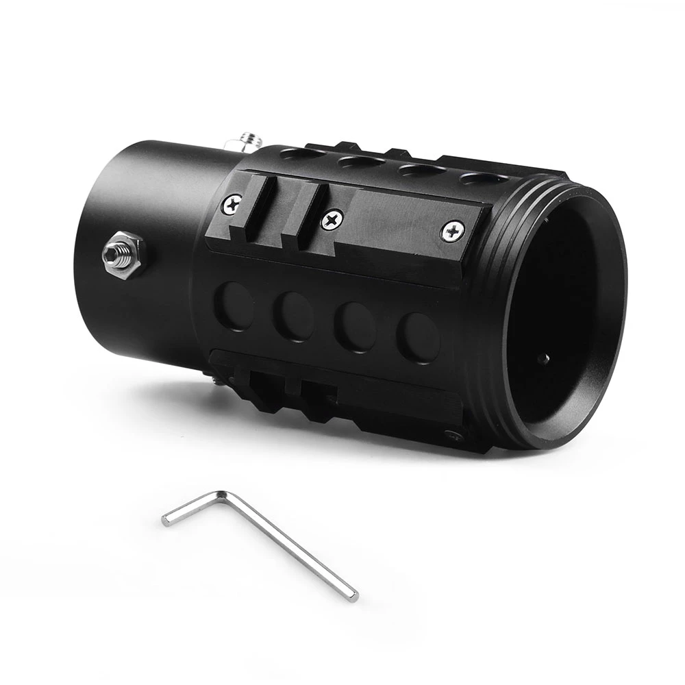 Para tubos de 38mm-63mm, tubo de escape trasero de aluminio Universal para coche, tubo de punta trasera, estilo Industrial - imagen 4