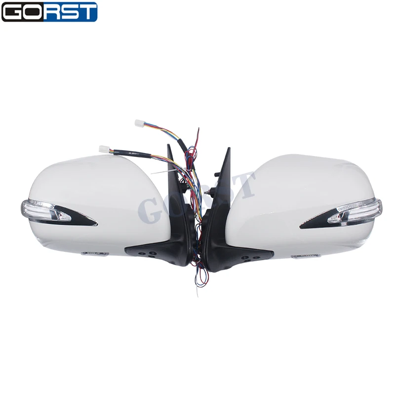 Detalle del espejo retrovisor con LED