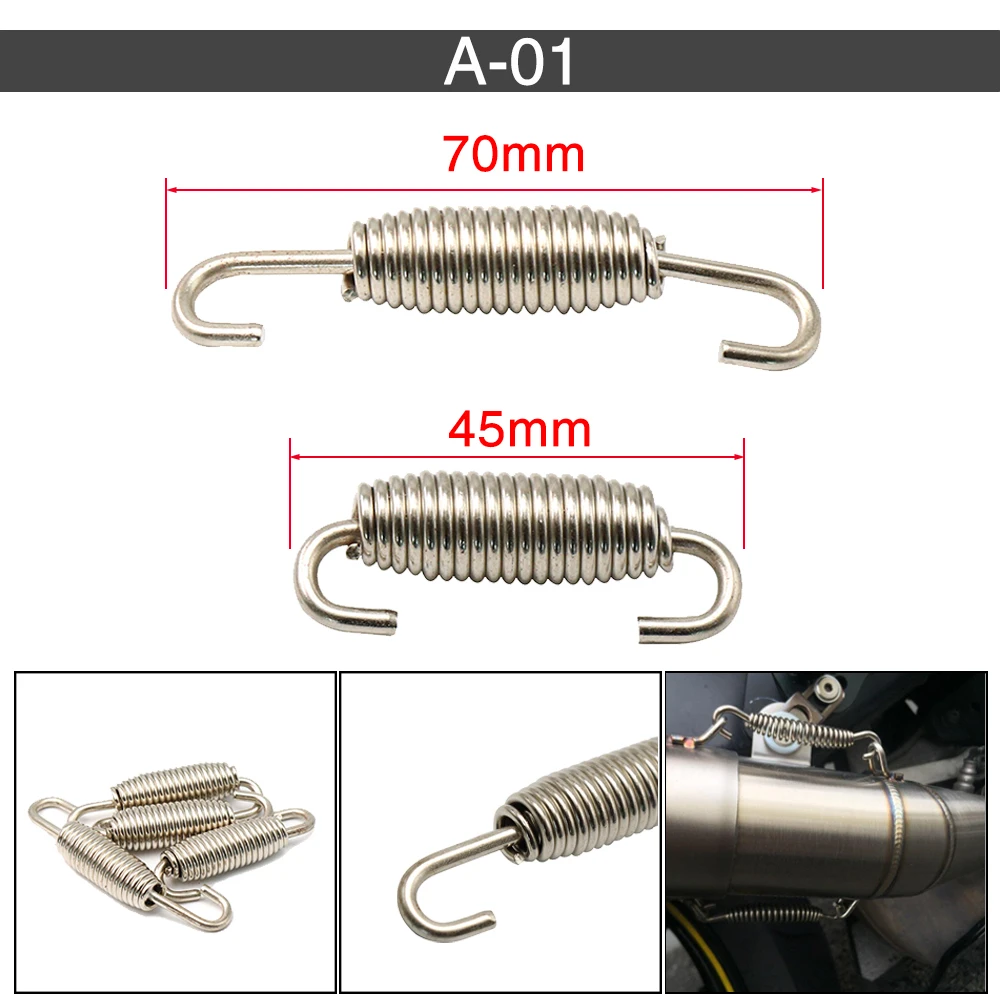 Muelles de unión del escape para motocicleta ZSDTRP de acero inoxidable - imagen 2