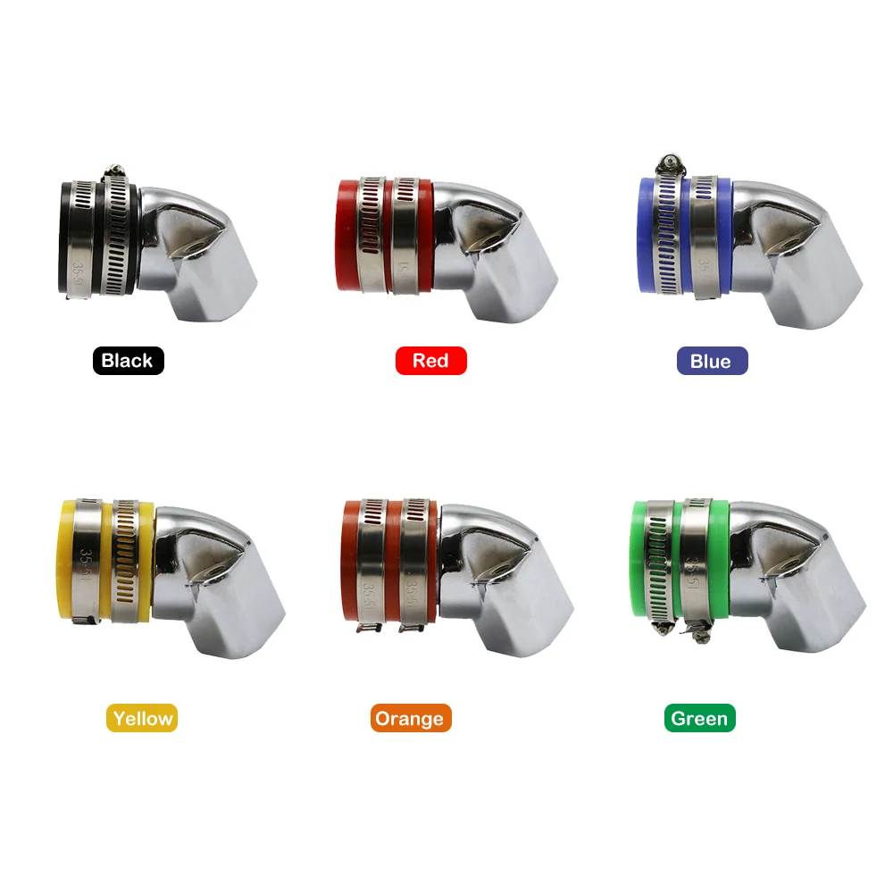 ZS Racing-colector de admisión de aluminio, accesorio con interfaz de carburador de 35mm para Scooter GY6 125 GY6 150 - imagen 2