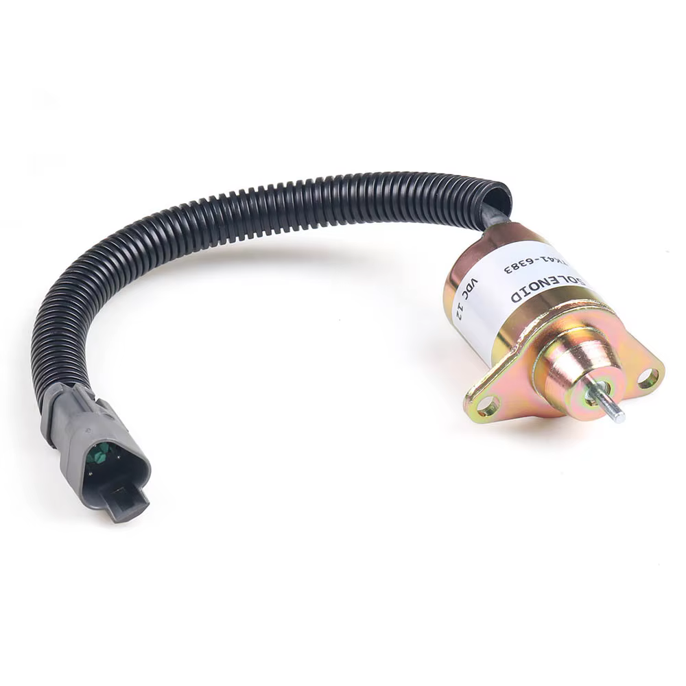 TK41-6383 Válvula solenoide de parada 12 V para Yanmar Thermo King - imagen 2