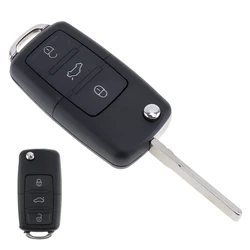 Carcasa mando a distancia VW B5 3 botones, llave abatible, sin chip