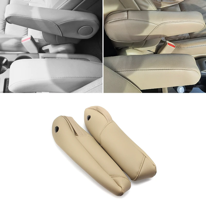 Funda reposabrazos beige de cuero sintético para Honda CR-V 2007-2009