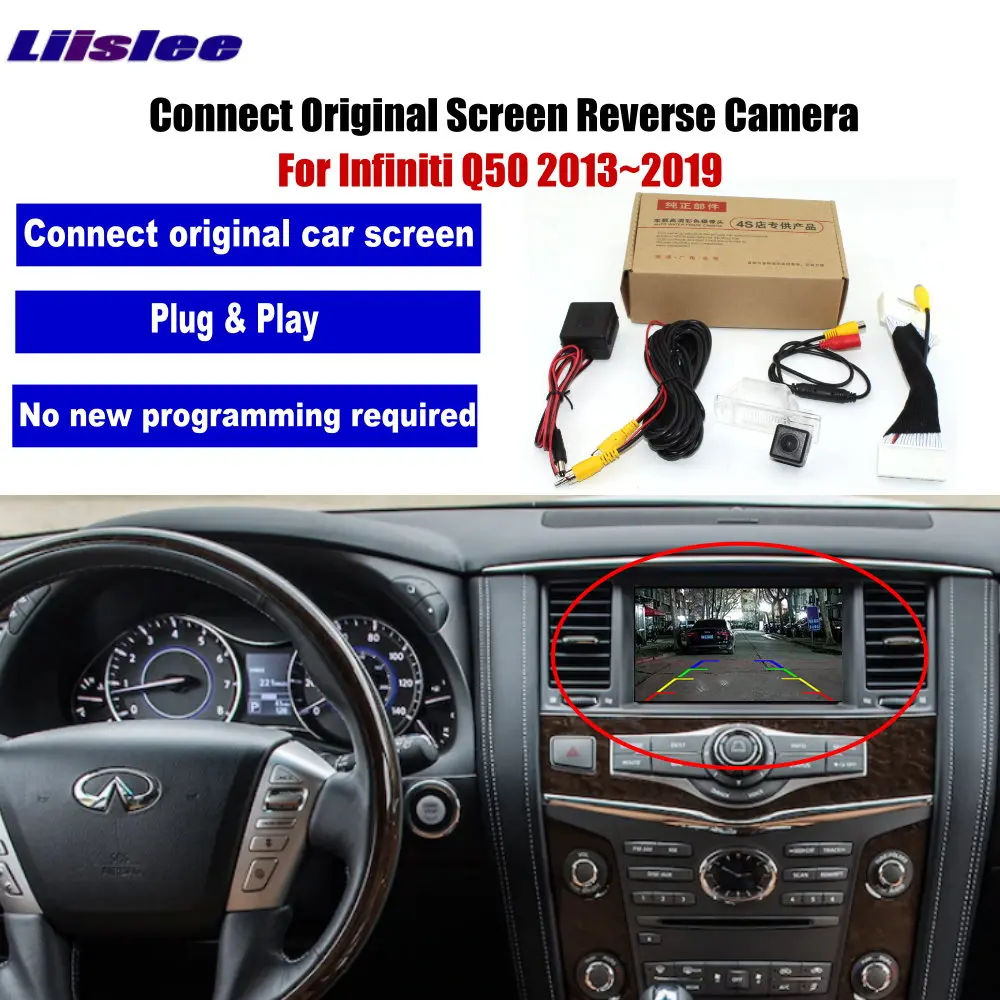 Cámara visión trasera Infiniti Q50 OEM CCD HD – 2013-2019