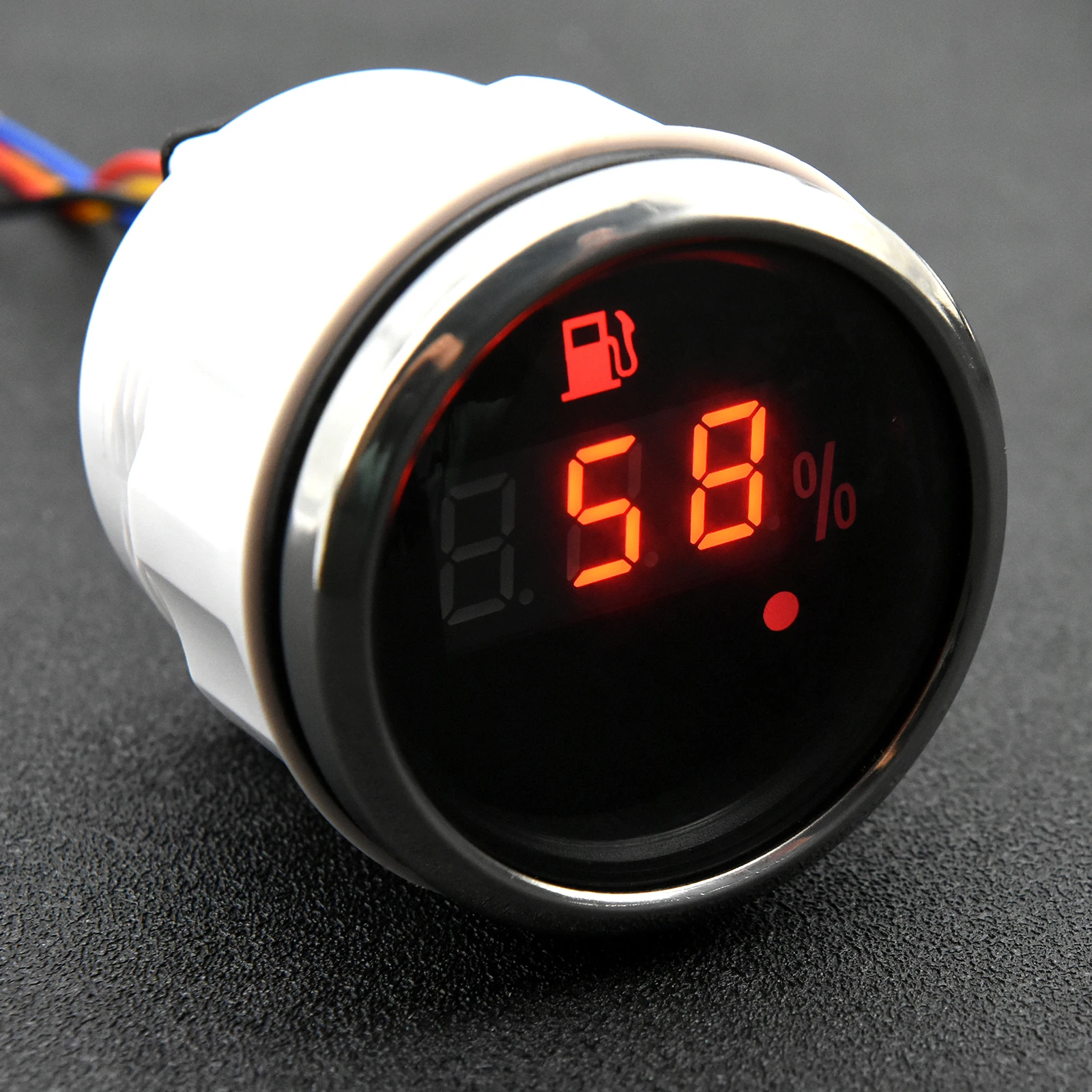 Sensor nivel combustible 0-190 ohm 52mm 100-600mm con alarma roja - imagen 5