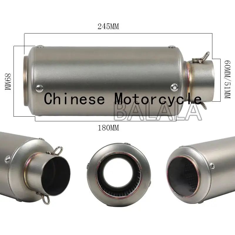 Silenciador fibra de carbono para motos – CB190R y Yamaha R1 - imagen 4
