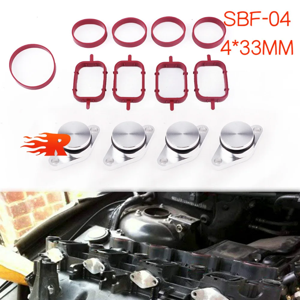 Placas de sellado para aletas de remolino BMW M57 con junta de admisión - imagen 5
