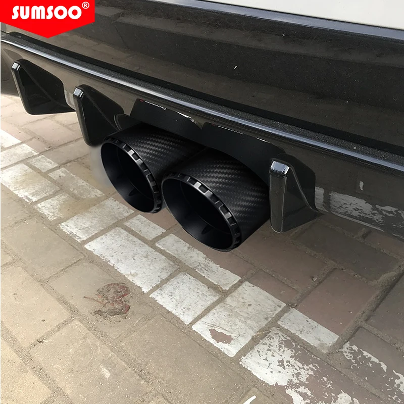 Cola de escape fibra carbono tipo bullet – VW Golf - imagen 5