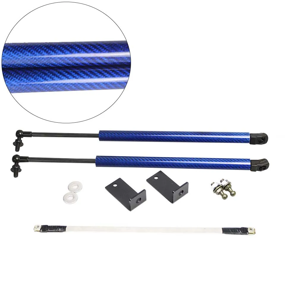 Amortiguador capó Ford Explorer 2011-2019 fibra de carbono automático - imagen 4
