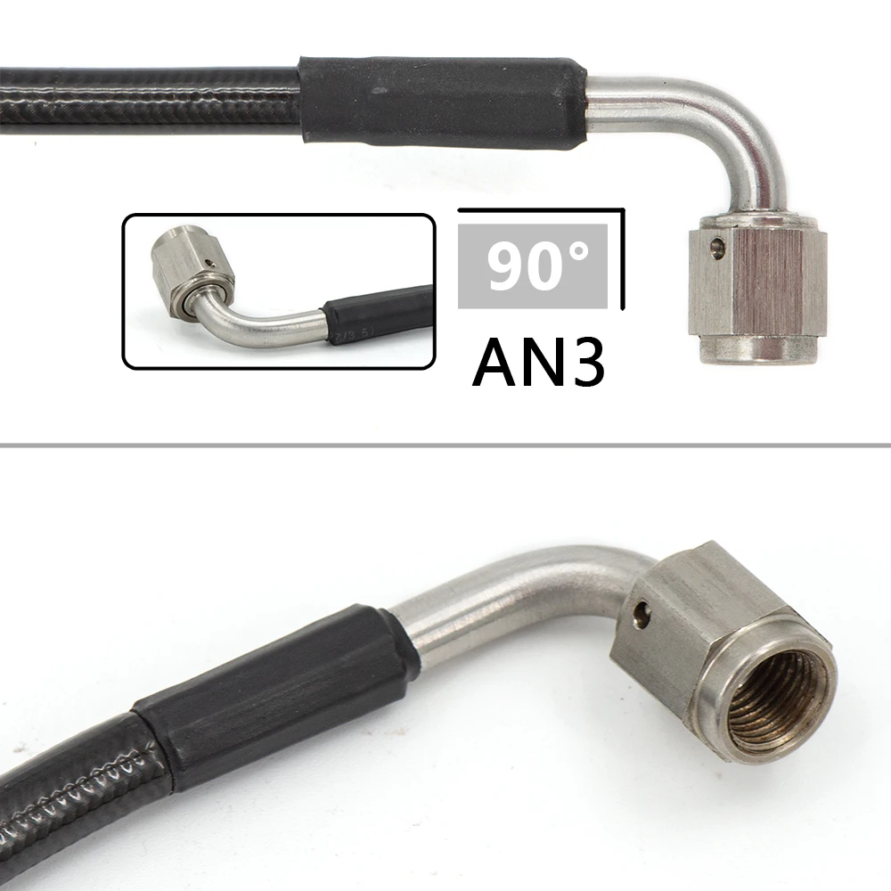 Latiguillo de embrague de acero inox AN3-M10 para maestro y esclavo - imagen 2