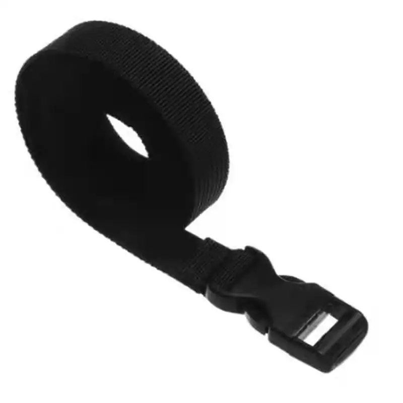 Correa de amarre de nailon con hebilla de leva negra para equipaje - imagen 3