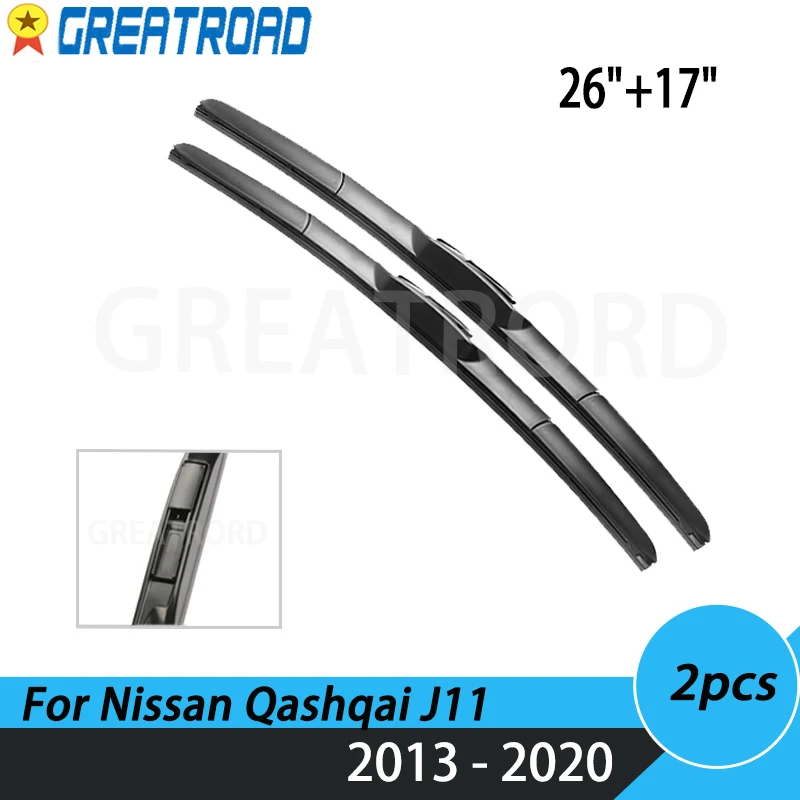 Escobillas limpiaparabrisas delanteras Nissan Qashqai J11 2013-2020