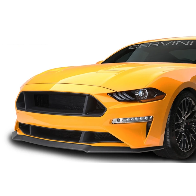 Parrillas de panal de malla de miel para parachoques delantero de coche FRP/fibra de carbono para Ford Mustang 2018-2019 estilo de coche - imagen 3