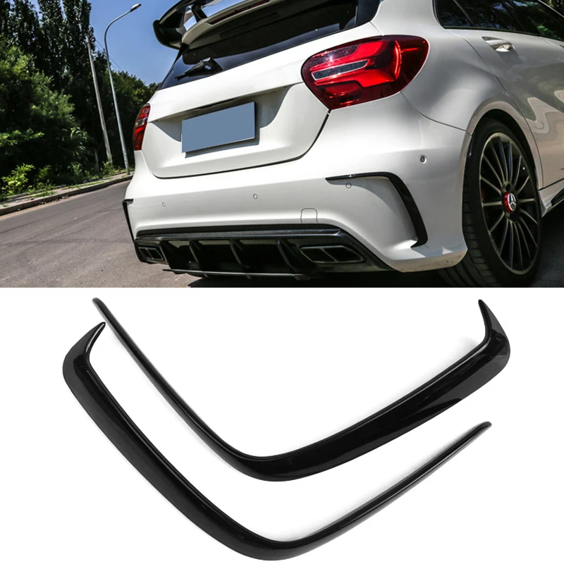 Alerones de parachoques trasero ABS negro – Mercedes A W176