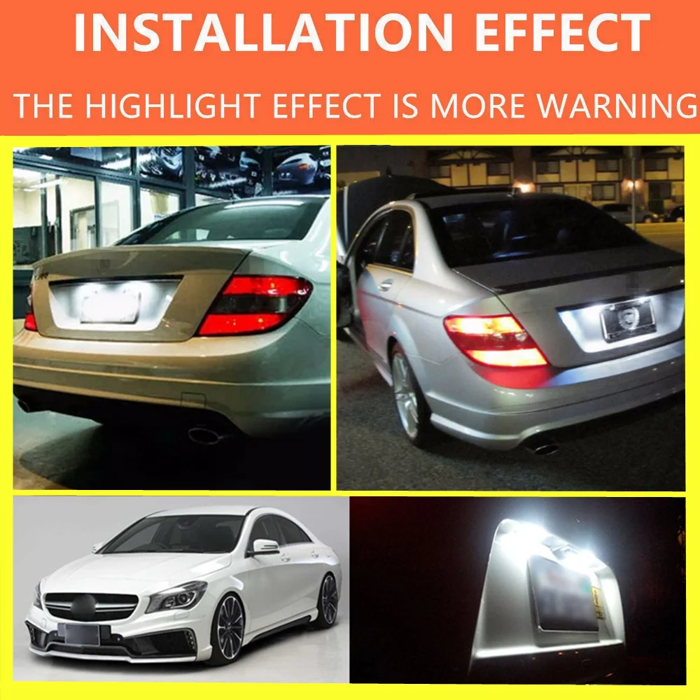 Luz LED matrícula Mercedes-Benz W176, C117, W218, X166, X156 y W166 - imagen 5