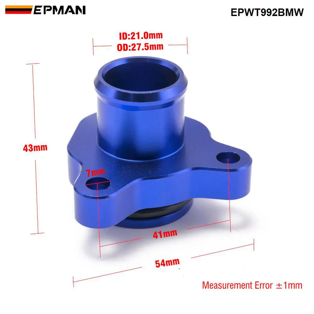EPMAN 11537541992 conector de refrigerante para BMW 335i N54 - imagen 2