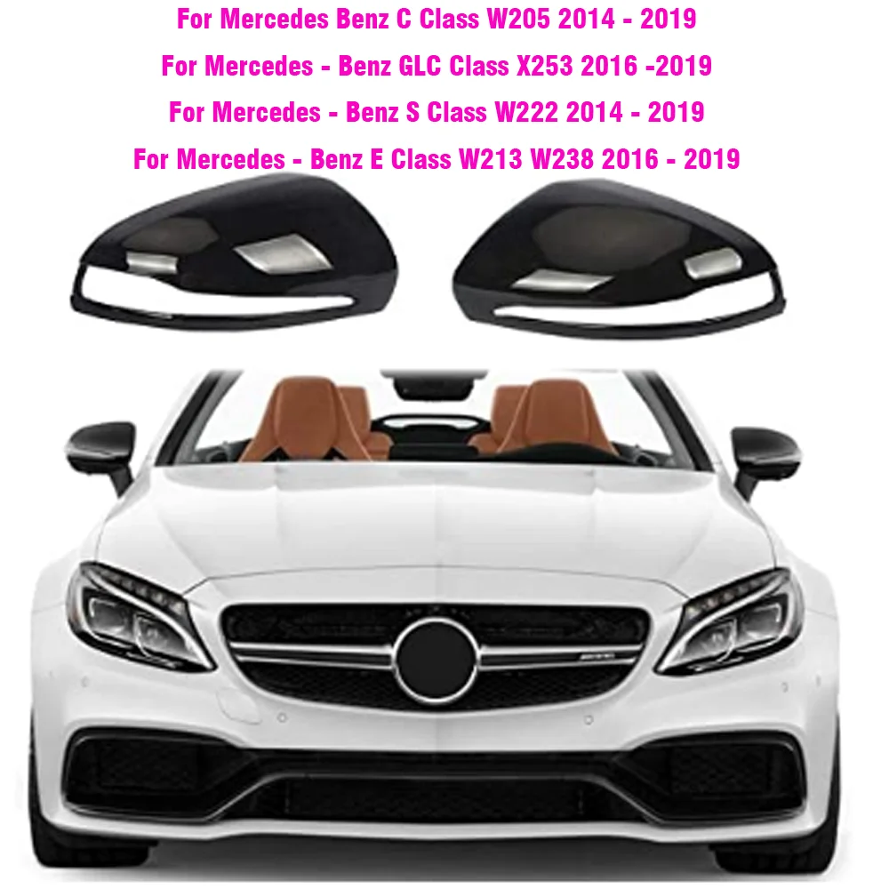 Cubierta espejo retrovisor LHD ABS carbono negro – Mercedes C/E/GLC/S