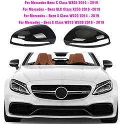 Cubierta espejo retrovisor LHD ABS carbono negro – Mercedes C/E/GLC/S