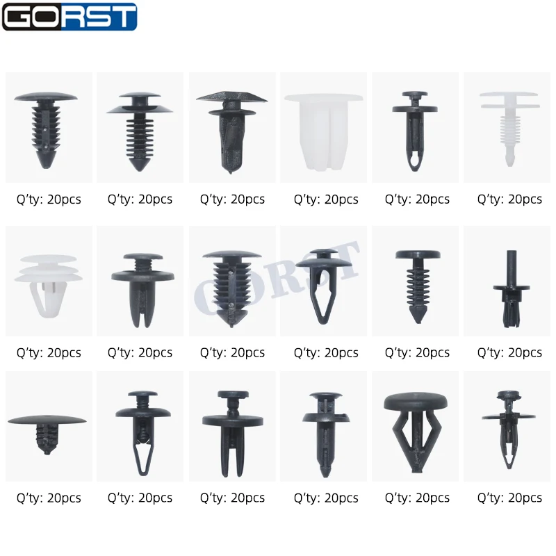 Kit 18mm clips sujeción Ford – Pasadores retención carroceria puertas parachoques - imagen 4