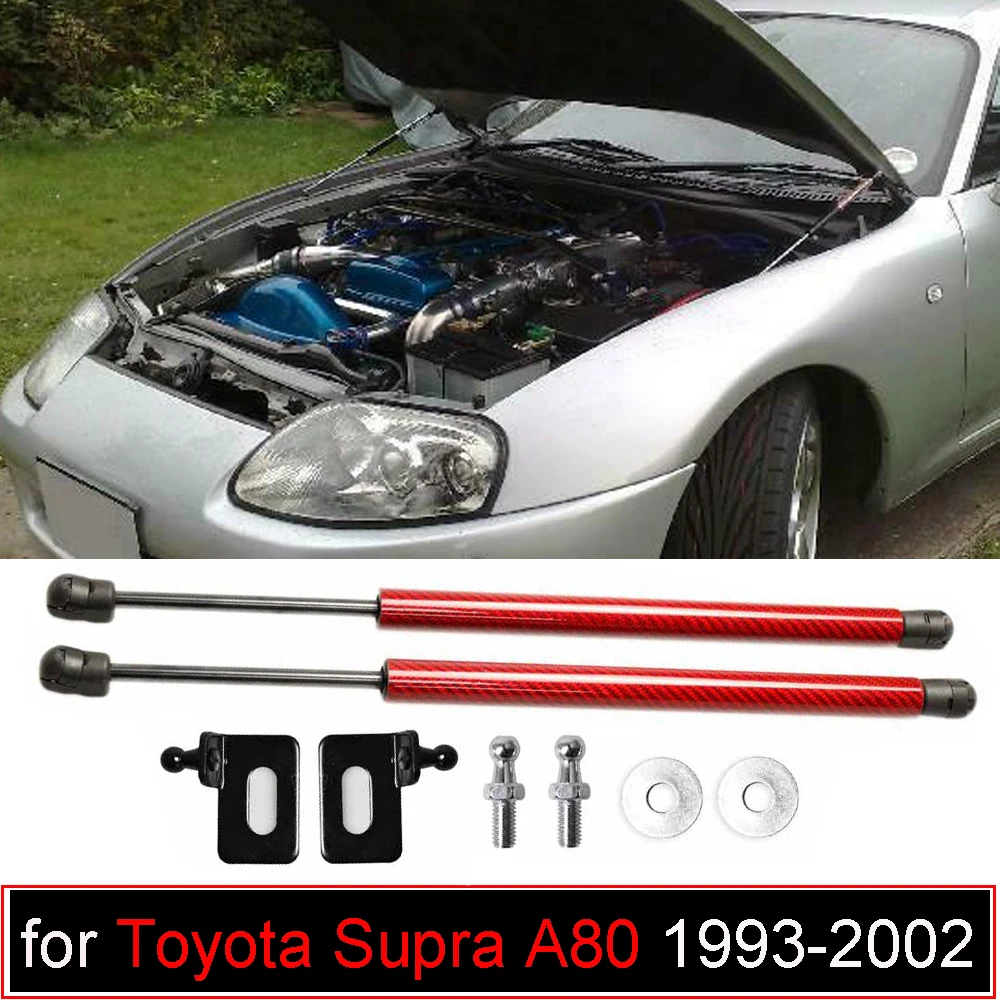 Amortiguadores de capó de fibra de carbono Toyota Supra A80 1993-2002