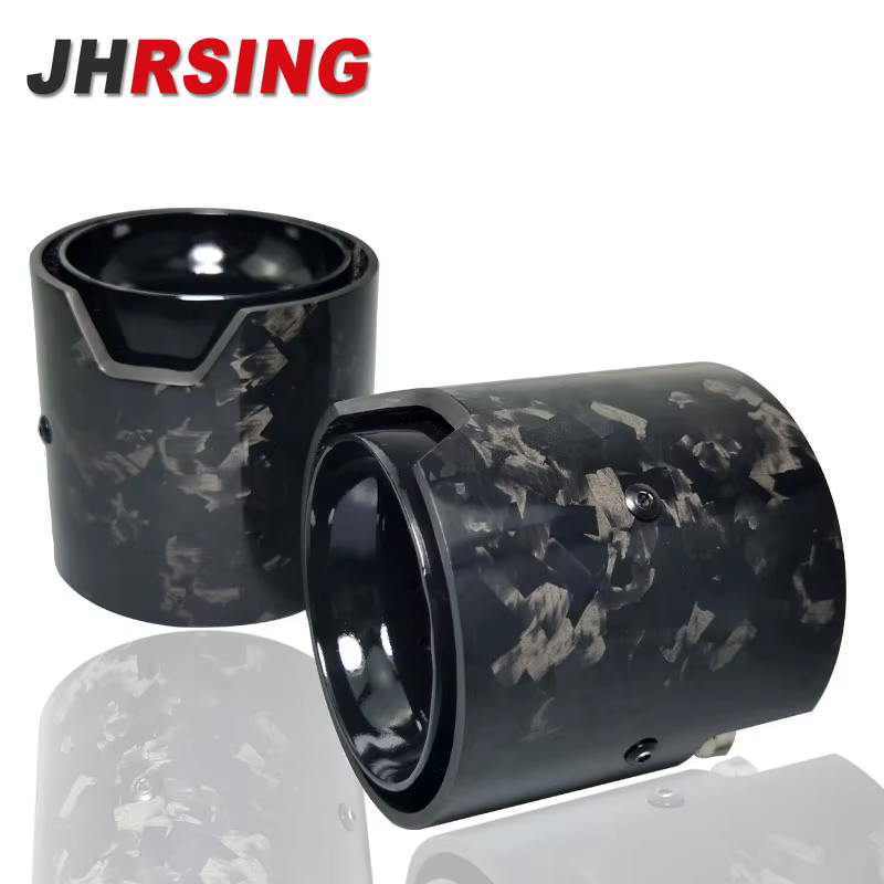 Embellecedor de escape de carbono forjado negro para BMW M2 M3 M4