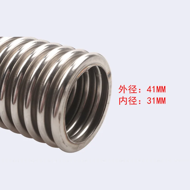 Manguera de agua refrigerante flexible para radiador de acero inoxidable de 48" con kit de tapas universal - imagen 3