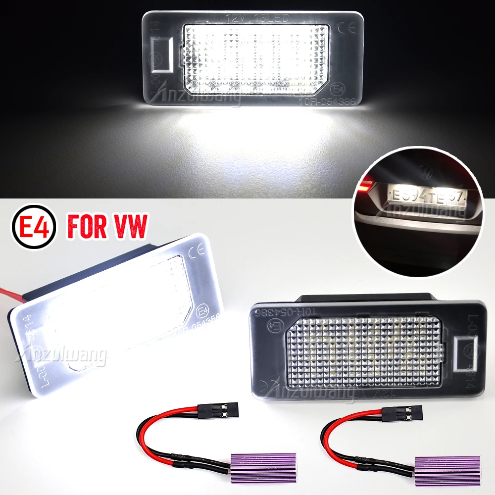 Pareja de lámparas LED para iluminación de matrícula
