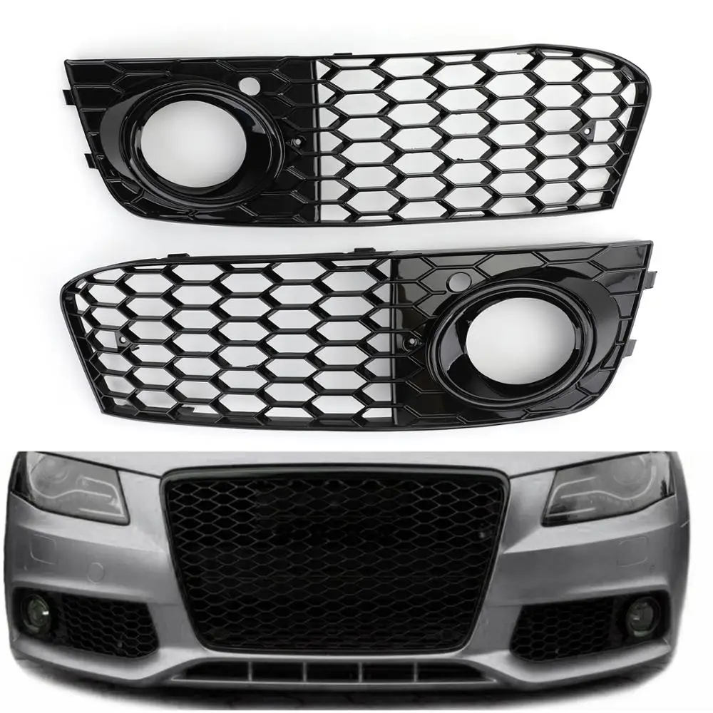 Rejilla antiniebla de panal para Audi A4 B8 y RS4 (2009-2012)