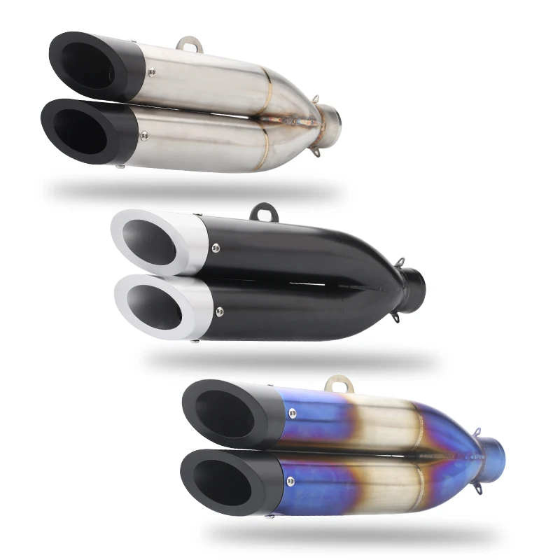 Silenciador doble salida para GSX-R, S1000RR, CBR250RR y YZF-R6