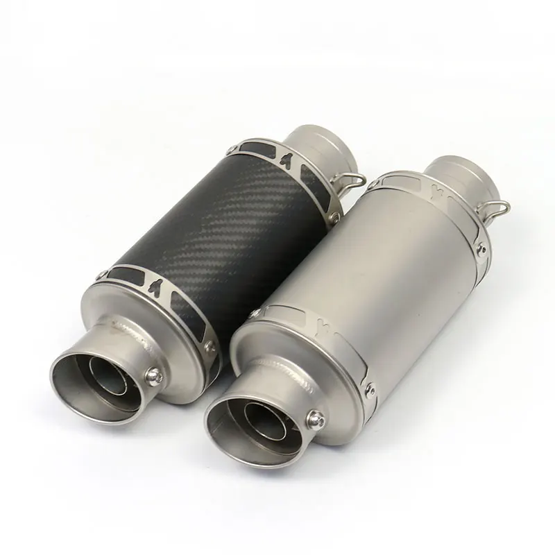 TERMIGNONI silenciador de escape de motocicleta de acero y fibra de carbono escape moto para KTM Fz6 Cbr250 Cb600 Mt07 xj6 cafe racer mt09 cb650f