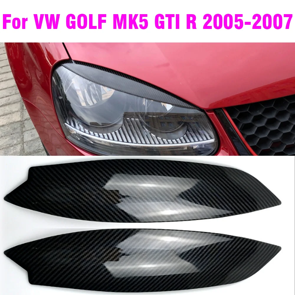 Faros delanteros negros con cejas para VW Golf V GTI 2005-2007