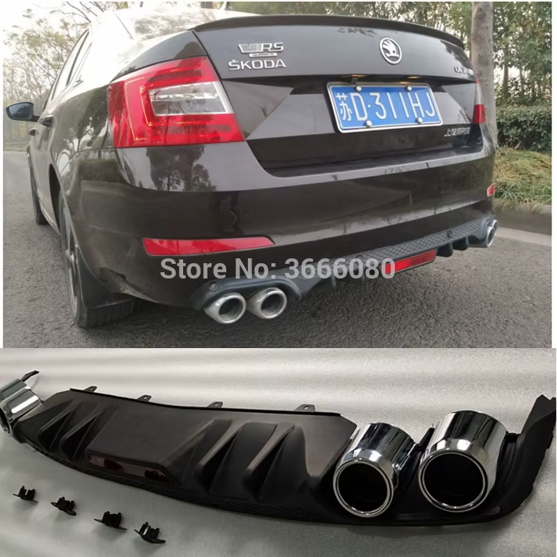 Accesorio trasero negro para Skoda Octavia
